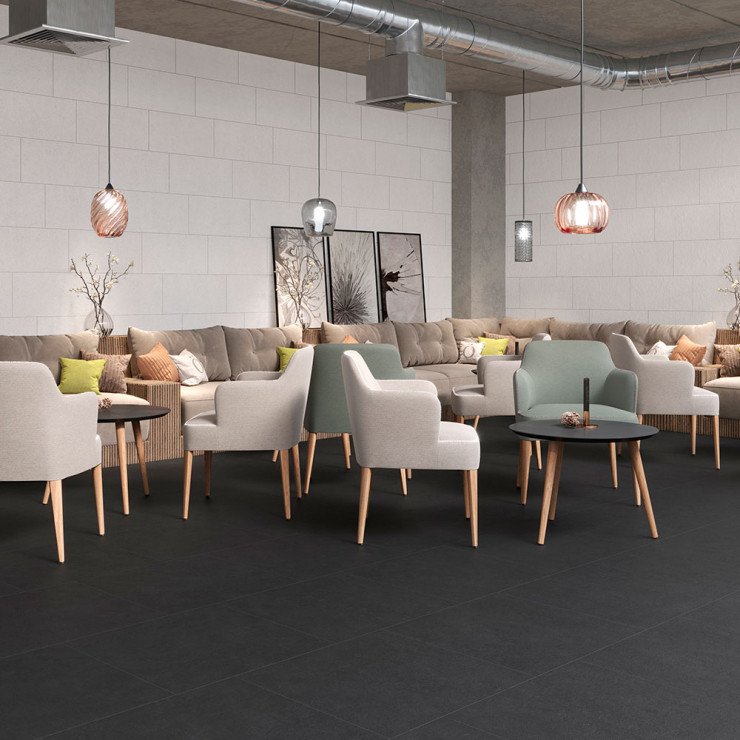 Klinker Deliceto Svart Matt 60x60 cm-0